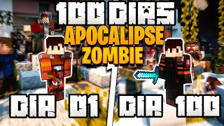 SOBREVIVI 100 DIAS EM UM APOCALIPSE ZOMBIE NO MINECRAFT HARDCORE!