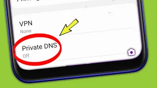 Samsung Phone Private DNS Setting in A32