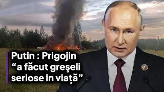 PUTIN Rupe Tăcerea In Legătură Cu Prăbușirea Avionului Lui Evgheni Prigojin !