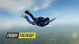 Friday Freakout: Skydive Student Spins Out of Control