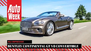 Bentley Continental GT V8 Convertible - AutoWeek Review - English subtitles