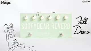 Surfy Industries SurfyBear Compact Reverb DEMO | All Analog Spring Tank, 2 Channels | Guitar & Bass