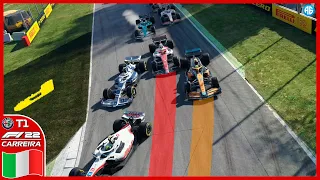 F1 2022 CARREIRA - GP DA ITÁLIA #23 EU TIVE QUE ARRISCAR TUDO NESSA CORRIDA (Português-BR)