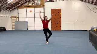 Excel Gold or Level 4 Gymnastics Floor Routine