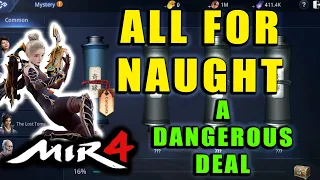 MIR4 - All for Naught - A Dangerous Deal Guide! Mystery Scroll Quest Walkthrough!