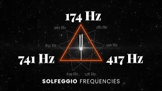 174Hz + 417Hz + 741Hz Triple Solfeggio Frequency Healing | Sacral & Throat Chakra | Tuning Forks