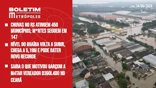 Chuvas no RS atingem 450 municípios; m*rtes seguem em 147; Nível do Guaíba volta a subir