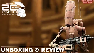 Hot Toys Geonosis Battle Droid | Attack of The Clones Unboxing #starwars #hottoys #disney