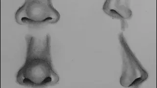 Get great at Drawing face parts ( Eye, Nose and Lips)- practice with me | Draw Nose step by step