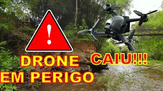 Drone em Perigo !!! O Drone Caiu !!!Vamos ao Resgate !!!