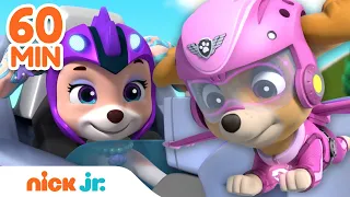 PAW Patrol Skye Girl Power Rescues! w/ Coral, Cat Pack & Everest | 1 Hour Compilation | Nick Jr.