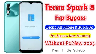 Tecno Spark 8 FRP Bypass Android New Update| Tecno LG6 Google Account Bypass Without Pc | Frp Bypass