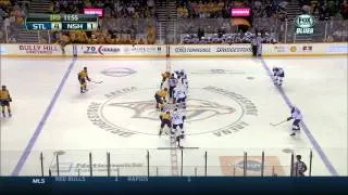 Alexander Steen 1 timer slapshot goal 4-1 St. Louis Blues vs Nashville Predators 3/15/14 NHL Hockey.