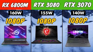 RX 6800M vs RTX 3080 laptop vs RTX 3070 Laptop | 1080P Test in 8 Games