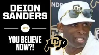 Deion Sanders goes after reporters who didn't believe in him after win over TCU | CBS Sports