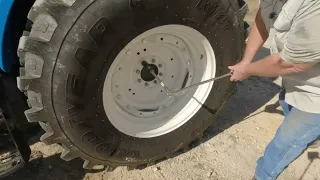 Are the wheels on LS MT573 tractor tight?