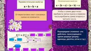 Сложение и вычитание чисел различными способами в пределах 1000.