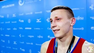 Denis Abliazin (RUS) Interview - 2017 World Championships - Rings Final