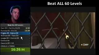 RWG - GoldenEye "All 60" Speedrun in 1:59:39 (Nov 14, 2012) (Archival Footage)