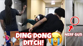 EXTREME DING DONG DITCH PART 2!! *COLLEGE EDITION* (GONE WRONG)