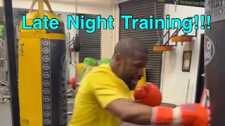 New Footage Of Floyd Mayweather Hitting The Bag And Pads