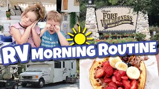 Our RV MORNING ROUTINE with 4 Kids