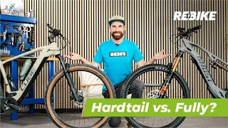 E-Bike Kaufberatung: Hardtail oder Fully - Welches E-Mountainbike passt zu mir? 🚵‍♀️🔍⛰️ | Rebike.com