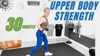 Upper Body Strength Workout - Arms, Shoulders, Chest & Back