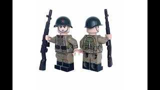 LEGO КАСТОМНАЯ МИНИФИГУРКА СОВЕТСКИЙ СОЛДАТ В РАЗГРУЗКЕ С СВТ!!! минифигурка огонь!🔥🔥🔥 #nevabrick
