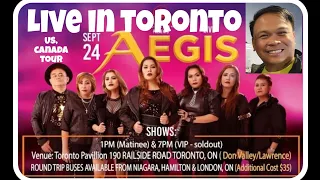 AEGIS LIVE IN TORONTO  2022 - US, CANADA TOUR