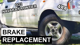 How to Replace Brake Pads and Rotors on a Nissan Navara D22 4X4 (Frontier)