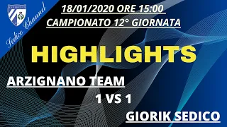 Arzignano Team Vs Sedico C 5   | 12° Giornata | Highlights |