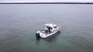 New 2020 795 26’ Extreme Boats water test 1/29/2020 on Lake Erie perfect fishing & Lake Erie machine