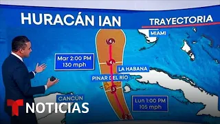 Esta es la posible trayectoría que seguirá el huracán Ian | Noticias Telemundo