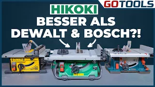 Preis- und Leistungssieger HIKOKI? Wars das mit BOSCH und DeWalt? Tischkreissägen im Test! Verlosung