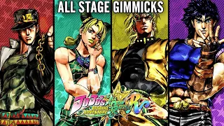 All Stage Gimmicks | JJBA All Star Battle R