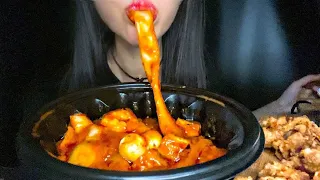 ASMR 배떡 로제떡볶이에 분모자 중국당면 추가는 못참지 Tteokbokki MUKBANG トッポッキ 먹방