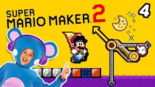 Super Mario Maker 2 EP4 Eep's Perilous Poison Passage Level Build | Mother Goose Club Let's Play