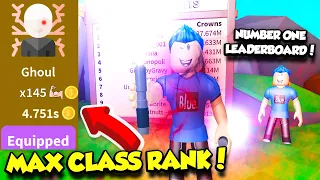 GETTING THE GHOUL MAX RANK IN SABER SIMULATOR UPDATE AND GETTING ON LEADERBOARDS!! (Roblox)