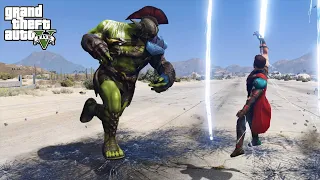 GTA 5 - Thor ragnarok VS Gladiator Hulk