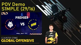 S1MPLE┃NaVi vs G2┃MAP Nuke [CS:GO POV Demo]