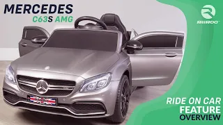Mercedes Benz AMG Electric C63 12V Ride On Car For Kids - With Parental Remote Control