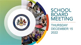 FCPS School Board Meeting - 12/15/22