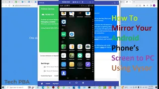 How To Mirror Your Android Phone’s Screen to PC Using Vysor - 2023 | Control your AndroidPhone on PC
