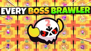 Playing ALL 43 BOSS BRAWLERS on NEW BIG GAME MAP! Can We Win Every Game? v2