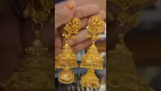 #shorts #goldearrings #latestgoldearrings  #earrings #earringsdesigns   #bridalgoldearrings #jhumka