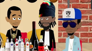 Diddy Gets Drunks And Flirts With Fabolous [Drink Champs Cartoon Parody]