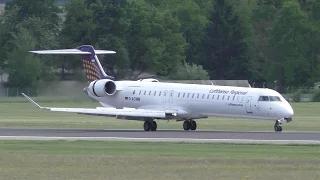 Lufthansa Cityline CRJ-900 landing at Graz Airport | D-ACNM