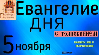 Евангелие дня с толкованием 5 ноября  2022 года 90 псалом