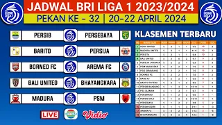 Jadwal Bri Liga 1 Pekan ke 32 -jadwal Liga 1 2024 Terbaru Hari ini-Persib vs Persebaya-live indosiar